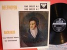 SXL 2178 Beethoven: Piano Concertos No. 1 and No. 2. Wilhelm Backhaus.