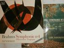 SCHURICHT BRAHMS SYMPHONIES 3 § 4 FRENCH ORIGINAL 2 LP STEREO  GID/CONCERT HALL