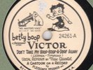 Victor 24261 rare  BETTY BOOP PICTURE LABEL 1933 Mae Questel MAX FLEISCHER E+