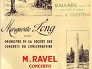 MARGUERITE LONG - CLUYTENS / FAURE - RAVEL concerto / RARE FCX ONLY