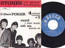 THE ROLLING STONES - DISCO POKER RED ITALY 7”45 EP PS
