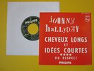 rare SP  Johnny Hallyday juke-box encart original EX Les coups  Philips 373.810