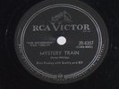 ELVIS PRESLEY.  MYSTERY TRAIN. ORIGINAL CANADIAN COPY. VG+  78 RPM