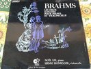 BRAHMS Sonatas Cello & Piano HENRI HONEGGER / NOEL LEE LP Valois STEREO