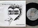HEATHER LEATHER (We Came To Destroy/Child Molester) private ALL-GIRL METAL 45/PS