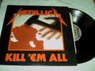 METALLICA LP-KILL EM ALL-ORIG 83 U.S PRESS-MEGAFORCE CVR-VG+/VINYL-VG++METAL LP