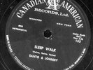 Santo and Johnny Sleep Walk / All night Diner 78 RPM Canadian American record