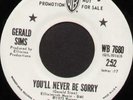 Rare 70's Northern Soul 45 - GERALD SIMS (W. Bros.) YOU'LL NEVER BE... *Listen*