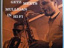 STAN GETZ+GERRY MULLIGAN IN HI-FI  ORIG '58 VERVE LIVING FIDELITY STEREO LP NM