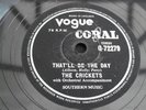 BUDDY HOLLY CRICKETS THAT'LL BE THE DAY RARE 78 RPM RECORD
