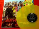 BEATLES - Sgt Pepper - Rare French Yellow Vinyl LP with stickered sleeve