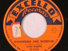 SLIM HARPO: Wondering And Worryin' (rare blues & r&b vinyl 45) tol