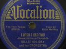 Billie Holiday on Jazz 78rpm 78rpm Vocalion 