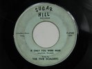 FIVE SCALDERS If Only You Were Mine SUGAR HILL 1956 RARE DETROIT DOO WOP 45 HEAR