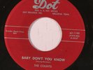 COUNTS: Baby Don't You Know / Hot Tamales (rare vocal groups vinyl 45) xol