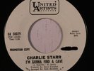 rare Soul 45 CHARLIE STARR i'm gonna find a cave UA Listen