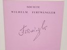 SOCIETE WILHELM FURTWANGLER SOCIETY 2 X LP SWF 8201/02 BRAHMS / SCHUMANN