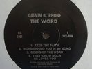MODERN SOUL GOSPEL LP CALVIN B. RHONE The Word RARE 1987