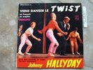 RARE EP JOHNNY HALLYDAY BANDEAU EN BAS - VIENS DANSER LE TWIST-