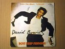 DAVID BOWIE - BOYS KEEP SWINGING FANTASTIC VOYAGE 7/45 PORTUGAL PS 1979 RARE VG+