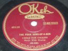 UNCLE TOM COLLINS 78 rpm OKEH 45119 pre war country V+ CONDITION