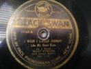 MARY STRAINE I WISH I COULD SHIMMY LIKE MY SISTER KATE BLACK SWAN BLUES 78 RPM