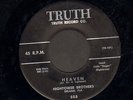 Private FLORIDA 1958 DOOWOP GOSPEL 45 The Hightower Brothers HEAVEN on TRUTH 503