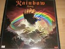 Rainbow - Rising LP  Sleeve signed Ritchie Blackmore & Ronnie James Dio
