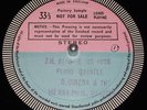 DECCA LONDON CS6226, CURZON / Franck - Piano Quintet. RARE DECCA FACTORY SAMPLE
