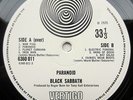 BLACK SABBATH: Paranoid *UK VERTIGO LARGE SWIRL 1st *SIMPSON/BIG BEAR *EX/EX+