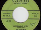 ELCHORDS - Good 544 - Peppermint Stick - 1958 DOO-WOP 45;  FIRST PRESSING