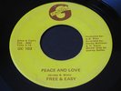 Free & Easy   Peace and Love   G Carol   obscure Detroit soul / funk 45 HEAR ?