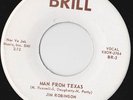 JIM ROBINSON Man From Texas (Buddy Holly on Guitar) Brill 1957 Nor Va Jak
