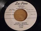 THE FALCONS 45 Lonely Nights Lu-Pine promo RARE Wilson Pickett