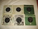SIX FIRST PRESS BEATLES SINGLES IN FIRST PRESS SLEEVES .
