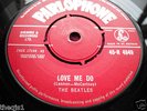BEATLES LOVE ME DO ORIG 62' UK 1st ISSUE RED LABEL PARLOPHONE  V/G