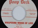 Doo Wop 45 POP & THE FIDELTONES Whispering Words of Love POOP DECK HEAR NM