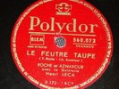 ROCHE ET AZNAVOUR - Départ express - 78 tours / rpm Polydor EX 