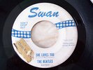 Beatles Blue Swan Label She Loves You / I'll Get You 45 7