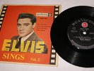 ELVIS PRESLEY Sings Vol 2 VERY RARE New Zealand 7