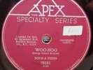 ROCK-A-TEENS 78 RPM  WOO-HOO 1959  VG++ APEX Rockabilly  Canada