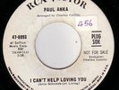 Paul Anka Rare US Promo 45 EX+ I Can't Help Loving You EX 60's Northern Soul