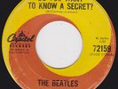 BEATLES 45 on CANADA Capitol  - Do You Want To Know A Secret / Thank You Girl