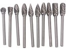 New 10 3*6mm Tungsten Steel Solid Carbide Burrs For Dremel Rotary Tool Drill Bit