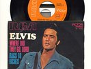 ELVIS PRESLEY - WHERE DID THEY GO LORD  rare 45 rpm ITALY PS original