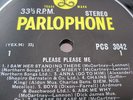 The Beatles PLEASE PLEASE ME STEREO Y/B  W/ GOLD 33 1/3 ONE PLAY EVER 100% MINT