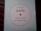 MARCELLE MEYER RARE LP RAVEL L'OEUVRE DE PIANO