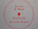 TRIO PASQUIER 4 adagios & fugues pour trio à cordes TRIOS DE MOZART LP 25cm VG++