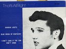 EP  - ELVIS PRESLEY   -  THAT`S ALL RIGHT   + 3   -  Sun Rec.