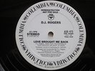 12” D.J. ROGERS Love Brought Me Back Columbia WLP Promo Modern Soul HEAR